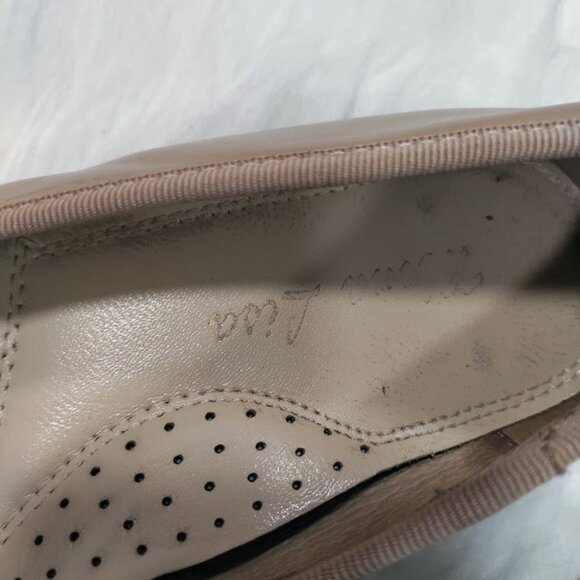 Mona Lisa Prima Leather Bow Accent Soft Pink Ballet Flats Women's Size 8 - Picture 8 of 11